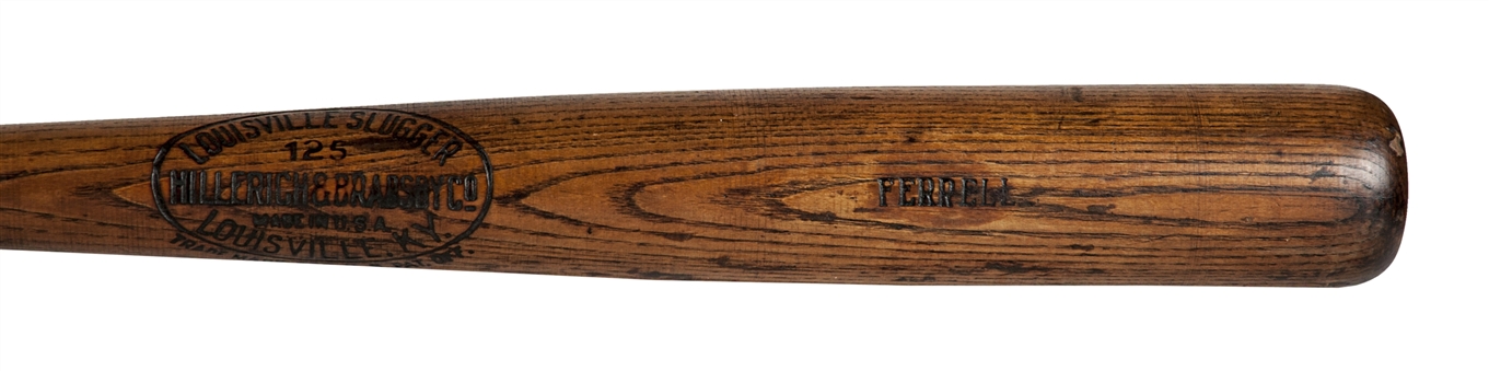 1927-31 Rick Ferrell Game Used Hillerich & Bradsby Bat (MEARS)